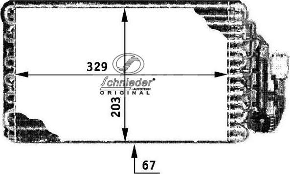 SCHNIEDER AUTOTECH BMS85.00088 - Evaporator, air conditioning autospares.lv