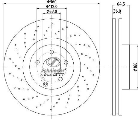 SCHNIEDER AUTOTECH BZS55.00097 - Brake Disc autospares.lv