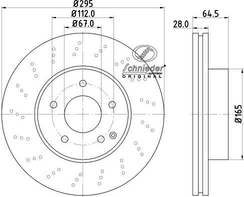 SCHNIEDER AUTOTECH BZS55.00056 - Brake Disc autospares.lv