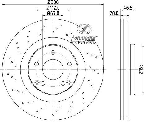 SCHNIEDER AUTOTECH BZS55.00050 - Brake Disc autospares.lv