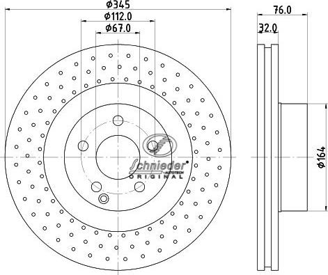 SCHNIEDER AUTOTECH BZS55.00084 - Brake Disc autospares.lv