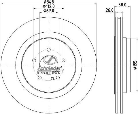 SCHNIEDER AUTOTECH BZS55.00087 - Brake Disc autospares.lv