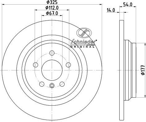 SCHNIEDER AUTOTECH BZS55.00032 - Brake Disc autospares.lv