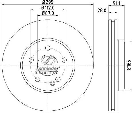 SCHNIEDER AUTOTECH BZS55.00109 - Brake Disc autospares.lv