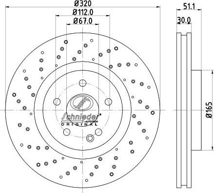 SCHNIEDER AUTOTECH BZS55.00351 - Brake Disc autospares.lv