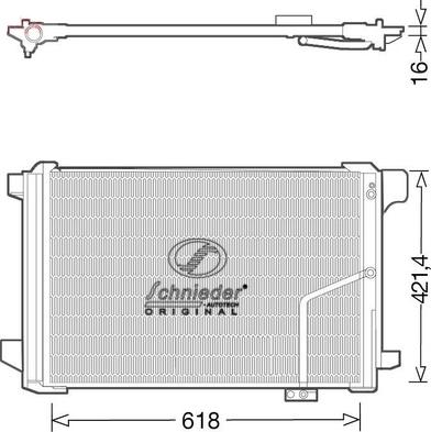 SCHNIEDER AUTOTECH BZS85.00045 - Condenser, air conditioning autospares.lv