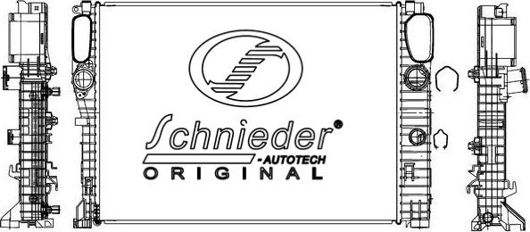 SCHNIEDER AUTOTECH BZS33.00092 - Radiator, engine cooling autospares.lv