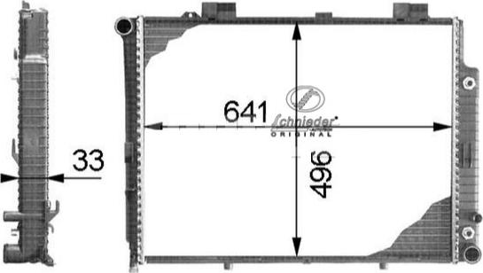 SCHNIEDER AUTOTECH BZS33.00045 - Radiator, engine cooling autospares.lv