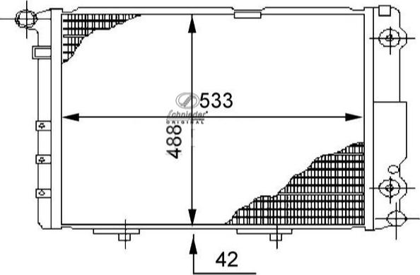 SCHNIEDER AUTOTECH BZS33.00055 - Radiator, engine cooling autospares.lv