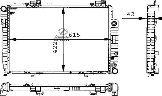 SCHNIEDER AUTOTECH BZS33.00064 - Radiator, engine cooling autospares.lv