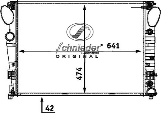 SCHNIEDER AUTOTECH BZS33.00081 - Radiator, engine cooling autospares.lv