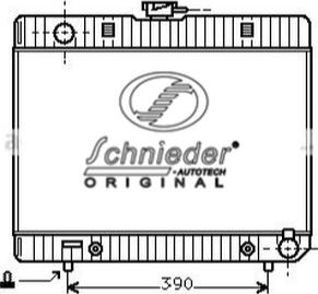 SCHNIEDER AUTOTECH BZS33.00216 - Radiator, engine cooling autospares.lv