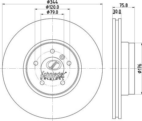 SCHNIEDER AUTOTECH LRS55.00181 - Brake Disc autospares.lv