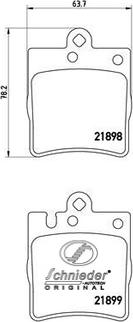 SCHNIEDER AUTOTECH SBP008-451 - Brake Pad Set, disc brake autospares.lv