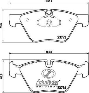 SCHNIEDER AUTOTECH SBP015-031 - Brake Pad Set, disc brake autospares.lv