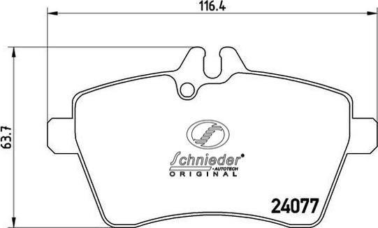 SCHNIEDER AUTOTECH SBP011-381 - Brake Pad Set, disc brake autospares.lv