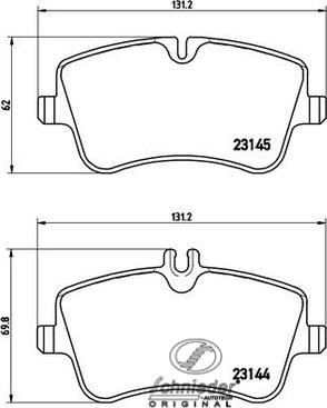 SCHNIEDER AUTOTECH SBP018-331 - Brake Pad Set, disc brake autospares.lv