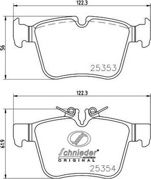 SCHNIEDER AUTOTECH SBP021-831 - Brake Pad Set, disc brake autospares.lv