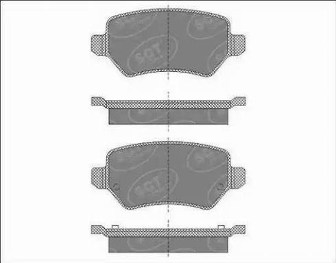 SCT-MANNOL SP 494 PR - Brake Pad Set, disc brake autospares.lv