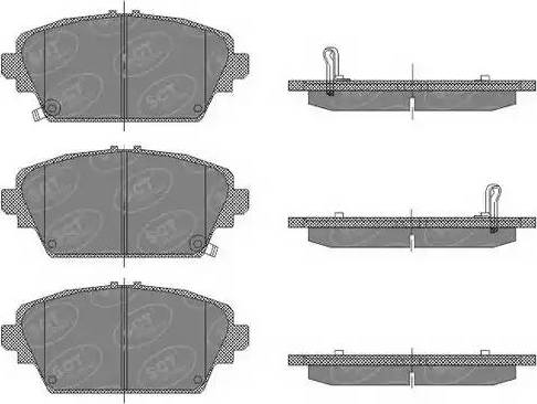 SCT-MANNOL SP 442 PR - Brake Pad Set, disc brake autospares.lv