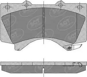 SCT-MANNOL SP 400 PR - Brake Pad Set, disc brake autospares.lv