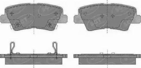 SCT-MANNOL SP 629 PR - Brake Pad Set, disc brake autospares.lv