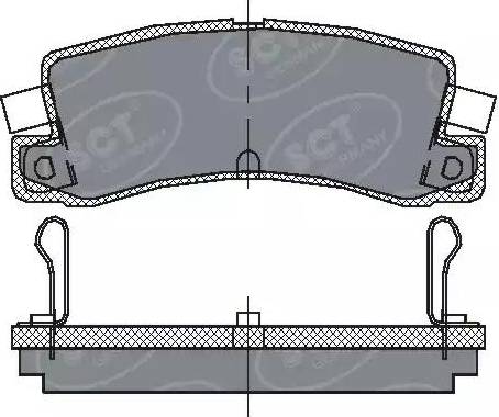 SCT-MANNOL SP 106 PR - Brake Pad Set, disc brake autospares.lv