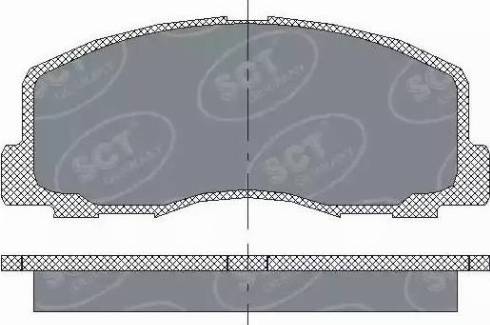 SCT-MANNOL SP 117 PR - Brake Pad Set, disc brake autospares.lv