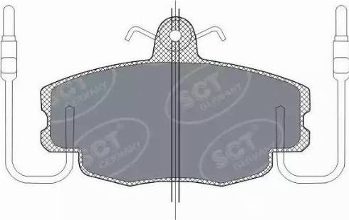 SCT-MANNOL SP 189 PR - Brake Pad Set, disc brake autospares.lv