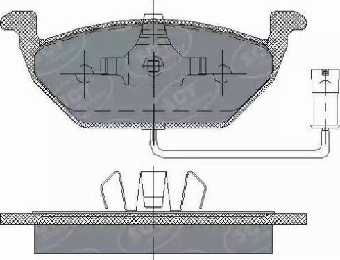 SCT-MANNOL SP 136 PR - Brake Pad Set, disc brake autospares.lv