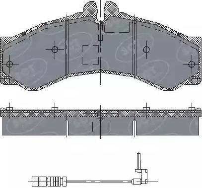 SCT-MANNOL SP 132 PR - Brake Pad Set, disc brake autospares.lv