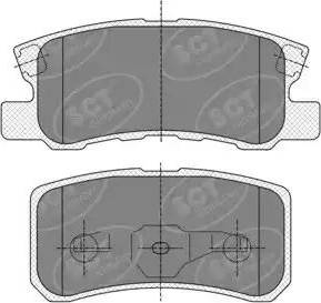 SCT-MANNOL SP 343 PR - Brake Pad Set, disc brake autospares.lv