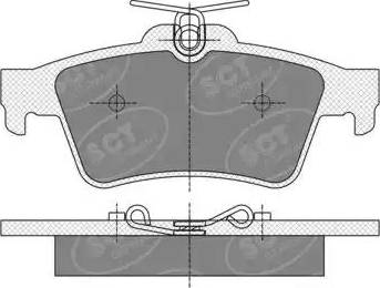 SCT-MANNOL SP 357 PR - Brake Pad Set, disc brake autospares.lv