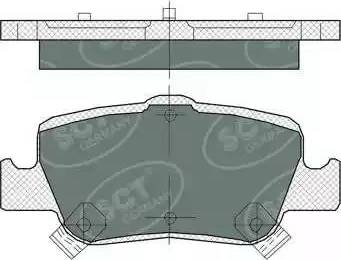 SCT-MANNOL SP 382 PR - Brake Pad Set, disc brake autospares.lv