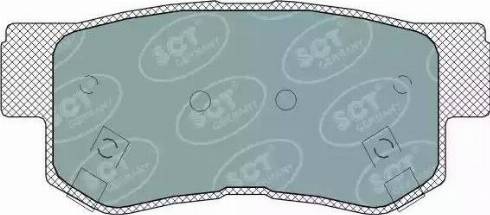 SCT-MANNOL SP 326 PR - Brake Pad Set, disc brake autospares.lv