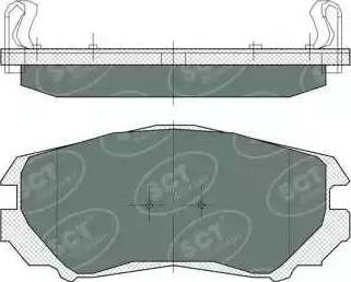 SCT-MANNOL SP 370 PR - Brake Pad Set, disc brake autospares.lv