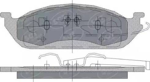 SCT-MANNOL SP 244 PR - Brake Pad Set, disc brake autospares.lv