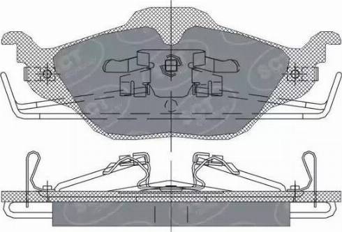 SCT-MANNOL SP 241 PR - Brake Pad Set, disc brake autospares.lv