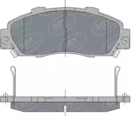 SCT-MANNOL SP 253 PR - Brake Pad Set, disc brake autospares.lv