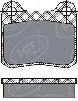 SCT-MANNOL SP 200 PR - Brake Pad Set, disc brake autospares.lv