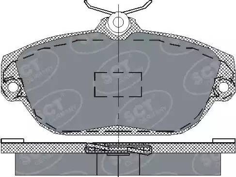 SCT-MANNOL SP 201 PR - Brake Pad Set, disc brake autospares.lv