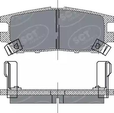 SCT-MANNOL SP 202 PR - Brake Pad Set, disc brake autospares.lv