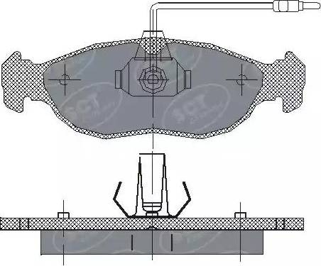 SCT-MANNOL SP 214 PR - Brake Pad Set, disc brake autospares.lv