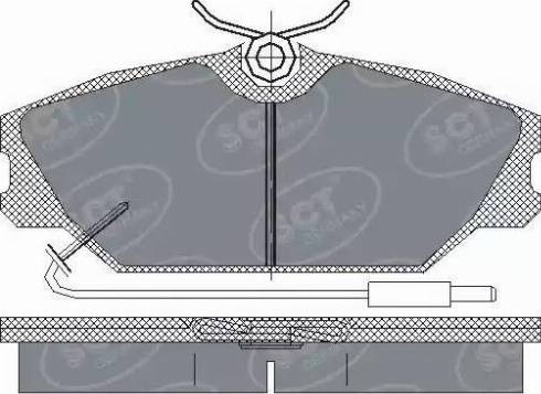 SCT-MANNOL SP 215 PR - Brake Pad Set, disc brake autospares.lv