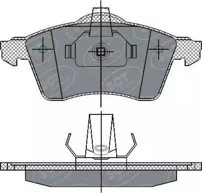 SCT-MANNOL SP 286 PR - Brake Pad Set, disc brake autospares.lv