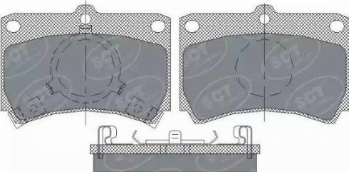 SCT-MANNOL SP 239 PR - Brake Pad Set, disc brake autospares.lv