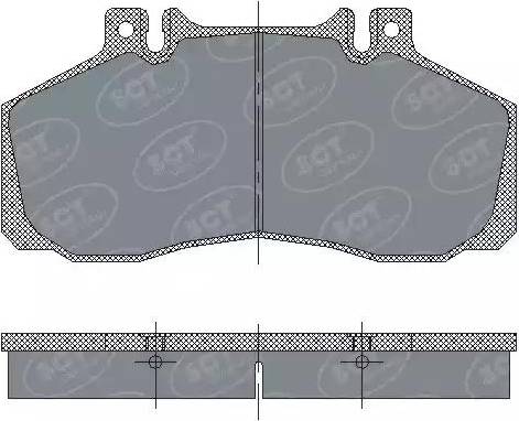 SCT-MANNOL SP 230 PR - Brake Pad Set, disc brake autospares.lv