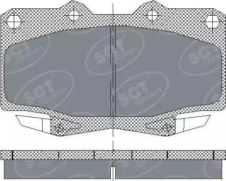 SCT-MANNOL SP 229 PR - Brake Pad Set, disc brake autospares.lv