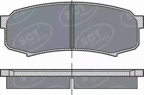 SCT-MANNOL SP 279 PR - Brake Pad Set, disc brake autospares.lv