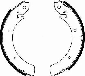 SCT-MANNOL SS 533 - Brake Shoe Set, parking brake autospares.lv